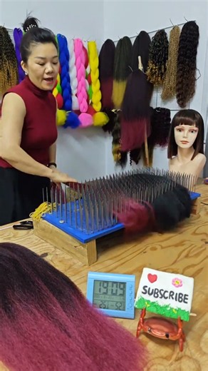 BRAID making, colours mixing. Handmade. #hairstyle #wigs #hairextensions