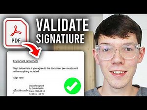 How To Validate Signature In PDF Document - Adobe Acrobat Reader