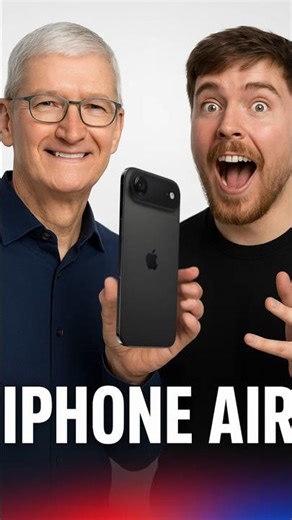 Tim Cook & MrBeast Reveal iPhone Air 🔥 | Apple Event 2025