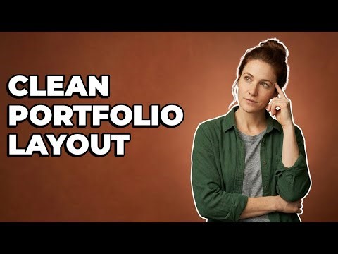 What Is a Clean Layout for a Digital Art Portfolio?