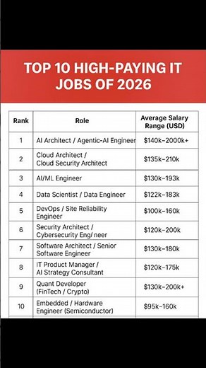 Top 10 Highest Paying Jobs For 2026 | Top High Paying Jobs 2026 | Top 10 Best Jobs For Future