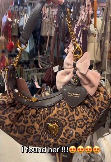 Juicy Couture Leopard Romance Hobo Purse Discovery