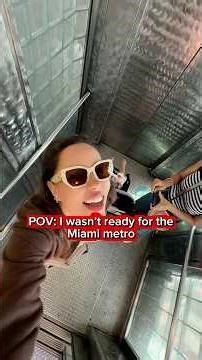 First time using Miami metro… just tap your card and go?? 😳