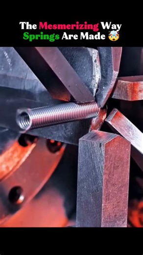 TheExplainer on Instagram: "Check out the incredible precision and speed of modern spring manufacturing! This mesmerizing close-up shows a CNC machine rapidly coiling a straight length of wire into a perfect compression spring. It’s a flawless display of industrial automation—pure machine satisfaction! This video definitely falls into the category of cool things to watch when you can't sleep. Credits: @3am__friendd #SpringManufacturing #CoilSpring #IndustrialAutomation #ManufacturingProcess #Fac