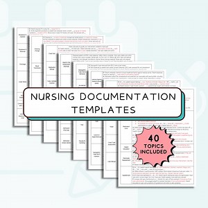 Nursing Documentation Template for Nursing Student Documentation Guide for New Grad Nurse Charting Guide for Nursing Student 40 Topics PDF - Etsy Australia