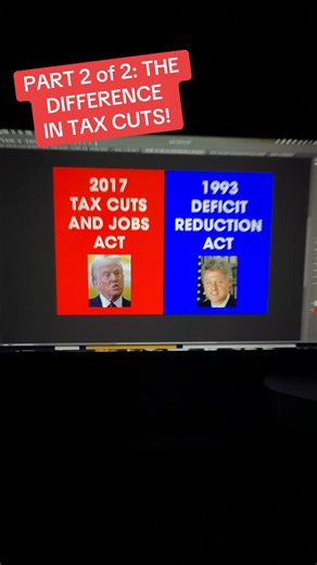Debunktion Junction | PART 2 of 2: How tax plans are different between Republicans & Democrats! Comparing the 2017 Tax Cuts & Jobs Act to 1993’s Deficit... | Instagram