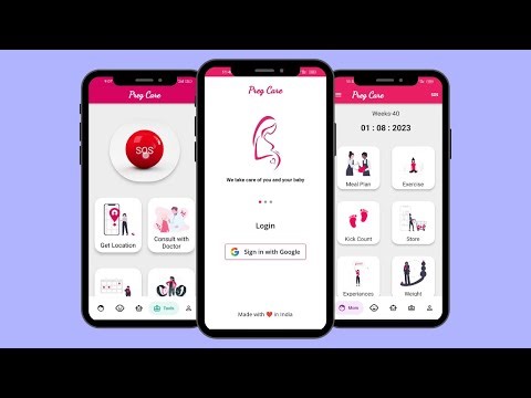 Pregnancy Tracking App using Flutter | Firebase | GDSC solution challenge 2023 | Pregnancy track sys