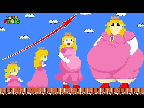 Evolution of Fat Peach: Princess Peach Super Sized in Maze Mayhem | Game Animation