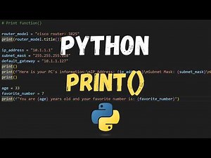 Python print() Function Explained for Beginners (Episode 1)