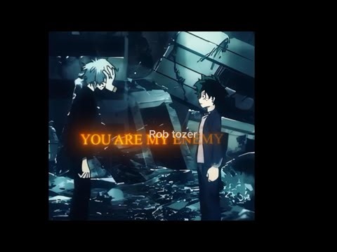 Deku and shigaraki face off