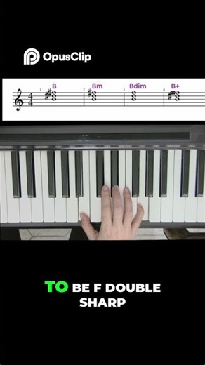 PIANO CHORDS 😃 B Bm Bdim B+ #ilselozoya #pianotutorial #piano
