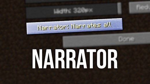 How to turn on and off the narrator in Minecraft Java and Bedrock
