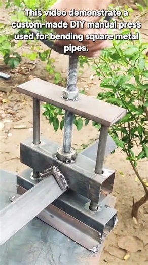 Genius DIY Tool! Homemade Square Pipe Bender 🛠️