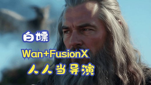 【零配置电影级AI视频】腾讯云96G显存白嫖！WAN2.1-FusionX开源模型实测，电影级光效 丝滑运镜，ComfyUI云端一键畅玩！