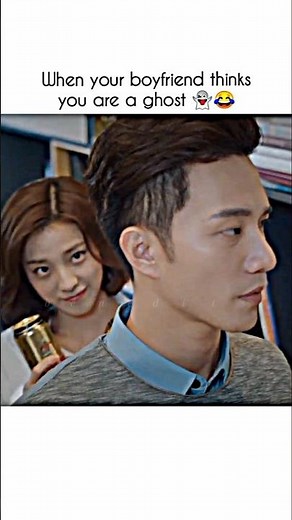 When your boyfriend thinks you are a ghost | My girlfriend is an alien #shorts #cdrama #trending #fy