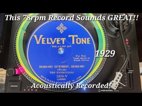 😮 Another EXTREMELY CLEAN 1929 Acoustically Recorded 78rpm Record Played on a Modern Turntable WOW!!