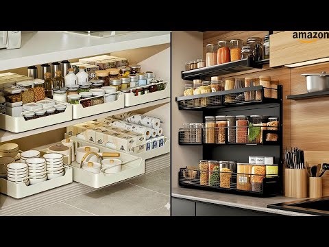25 Amazon Kitchen Organization & Storage Hacks To Maximize Space in Your Tiny Kitchen! (With Prices)