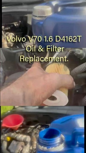 Volvo V70 1.6D D4162T Oil & Filter Replacement D2. #volvov70oilchange #volvod4162oilchange