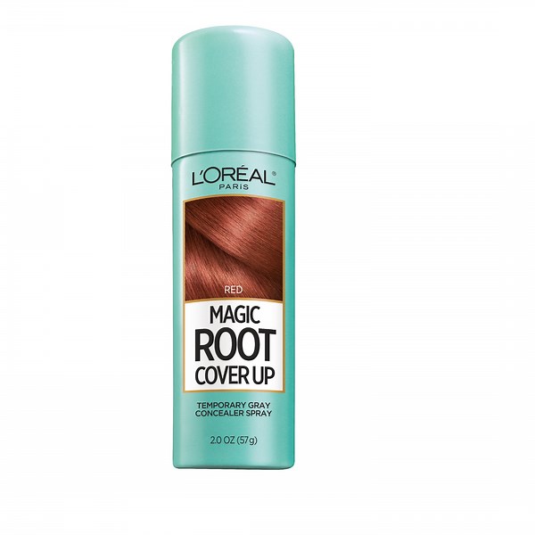 L'Oreal Paris Magic Root Cover Up Temporary Concealer Spray for Gray Hair, Red, 2 oz. Aerosol