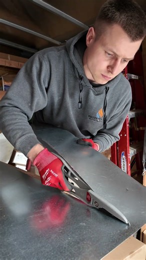 A custom duct transition #heatingandairconditioning #productairheatingandcooling #ductwork