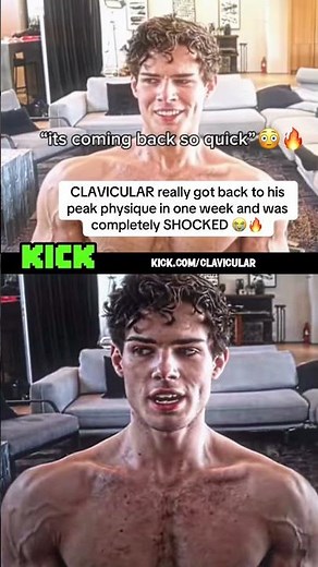 CLAVICULAR really got back to his peak physique in one week 😭🔥#clavicular #kick