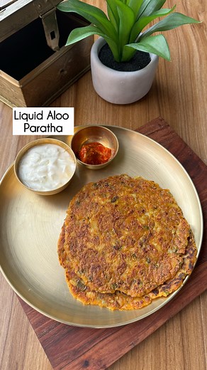 Oh, Cheat Day ! on Instagram: "Liquid Aloo Paratha :) Tastes bomb and too yummy Unbelievably simple and quick to make You have to try this atleast once okay Detailed recipe in caption :)"