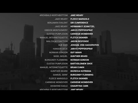 Film Credits After Effects Templates