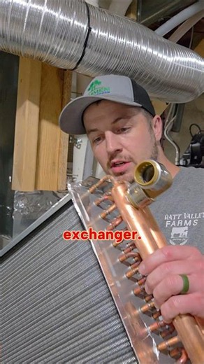 How the heat exchanger will get mounted in my DIY geothermal AC system #shorts #diy #hvac #homestead