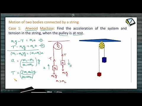 Motion Of Two Bodies Connected By A String