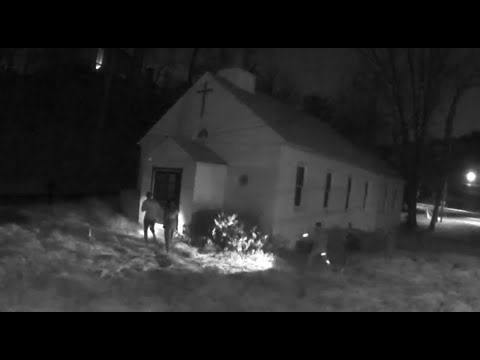 VIDEO: Suspects force entry into Montgomery Co. church, vandalize building