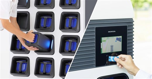 Check out Honda's swappable battery stations for electric motorbikes, hoping to go global