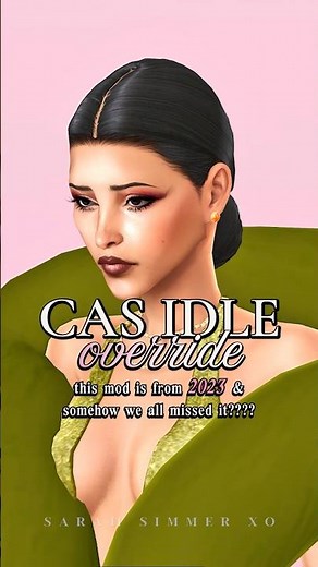 CAS Idle Override Mod 💗✨ #sims4 #sims4mods #sims4cas