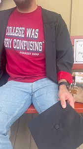 Congrats grads! 🎓 Stop by one of our locations or follow the link to our online store to shop our shrimptastic "College was very confusing shirt"! https://bit.ly/3wldv6x | Bubba Gump Shrimp Co.