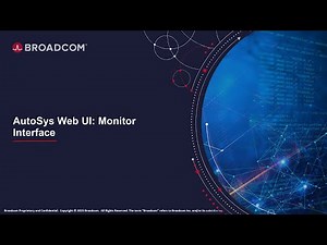 AutoSys Web UI: Monitor Interface