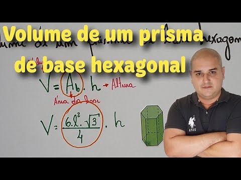 Geometria Espacial: Volume de um prisma de base hexagonal