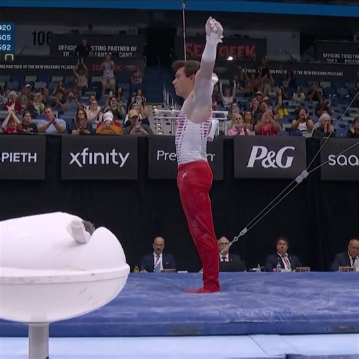 Brody Malone bounces back on high bar with a stellar routine on night two! 📺 CNBC & Peacock | NBC Olympics & Paralympics