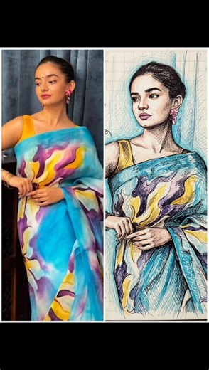 anushka sen ( sketch art pictures) #art #trending #love #viral #drawing #anushkasen #shorts #fact