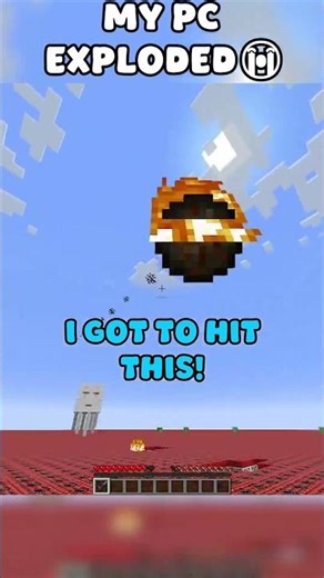 My PC EXPLODED from MINECRAFT 😭 #minecraft #minecraftshorts #shorts