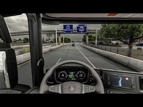 4K Realistic Ultra Graphic SCANIA |Euro Truck Simulator 2 1.57 Snowymoon Mods Gameplay