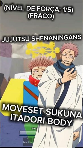 MOVESET CUSTOMIZADO SUKUNA ITADORI BODY #shorts #jujutsukaisen #jujutsushenaningans #jjs #roblox