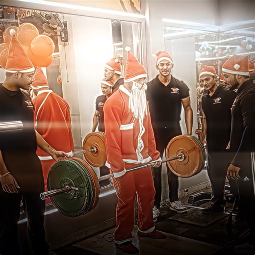 Santa Claus Doing Deadlift In Gym...💀 #merrychristmas #santaclaus #gym #deadlift #shorts #2026