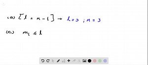 The table lists quantum numbers for five states of the...