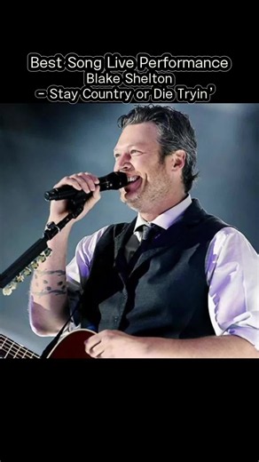 Best Song Live Performance – Blake Shelton: “Stay Country or Die Tryin’” | True Country Spirit, Southern Swagger & an Anthem for the Country Faithful 🤠🔥#BlakeShelton #StayCountryOrDieTryin #CountryMusic #CountryAnthem #FYP