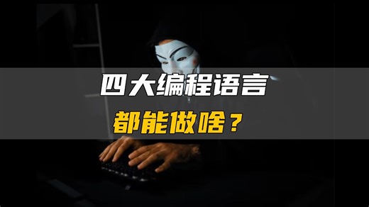 四大编程语言孰强孰弱，都能干嘛呢？