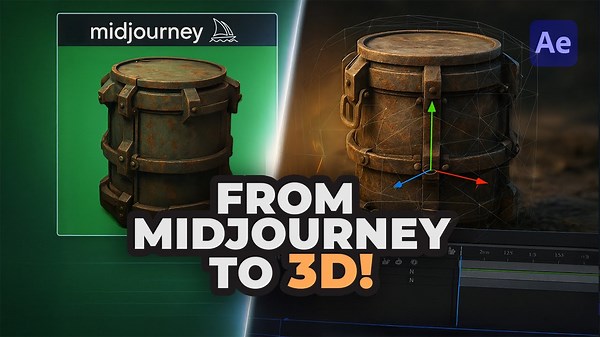 Transform AI Images into 3D Models Meshy + After Effects Tutorial)