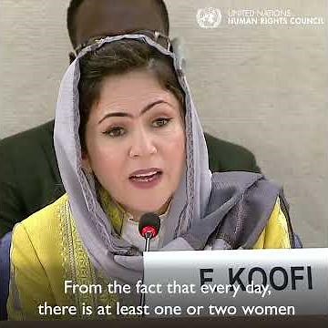 HRC50 | Fawzia Koofi urges the world to safeguard the human rights of women and girls in Afghanistan