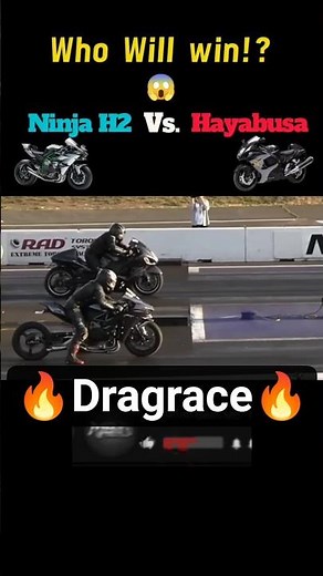 Kawasaki Ninja H2r vs Hayabusa 🔥