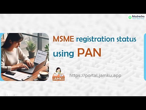 MSME Registration status using just PAN