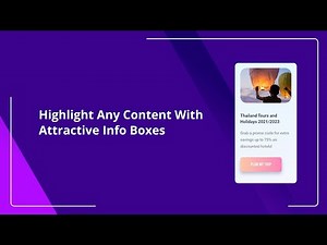 Highlight Any Content With Attractive Info Boxes