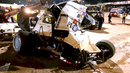 Zach Hampton Wild Turn One Crash At Port Royal In Weikert Finale